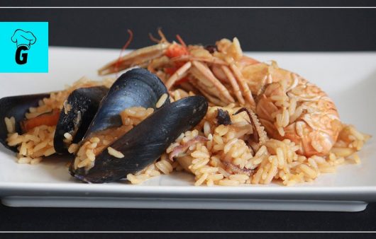 arroz con cigalas y sepia