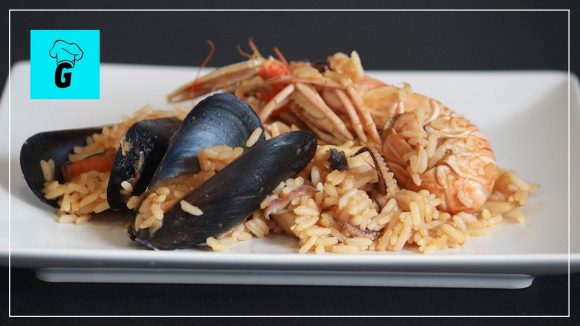 arroz con cigalas y sepia