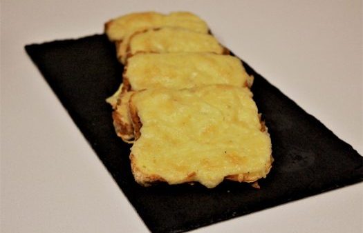 borrachas de queso al horno