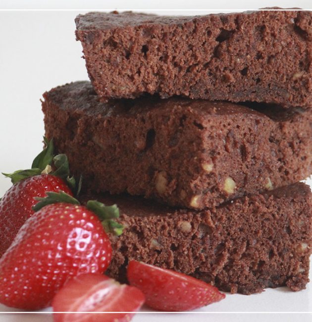brownie de chocolate con nueces microondas