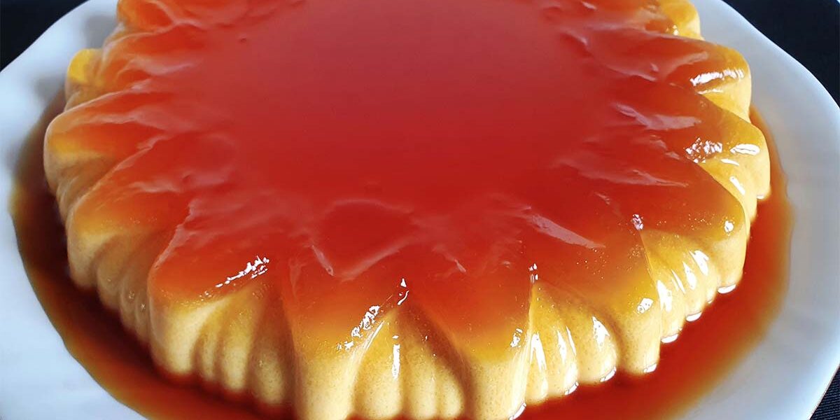 pastel de naranja y caramelo