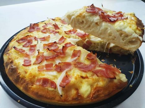 pizza sin gluten y sin huevo