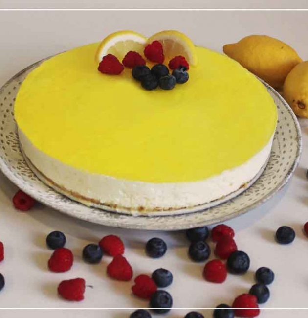 TARTA MOUSSE DE LIMÓN SIN GLUTEN