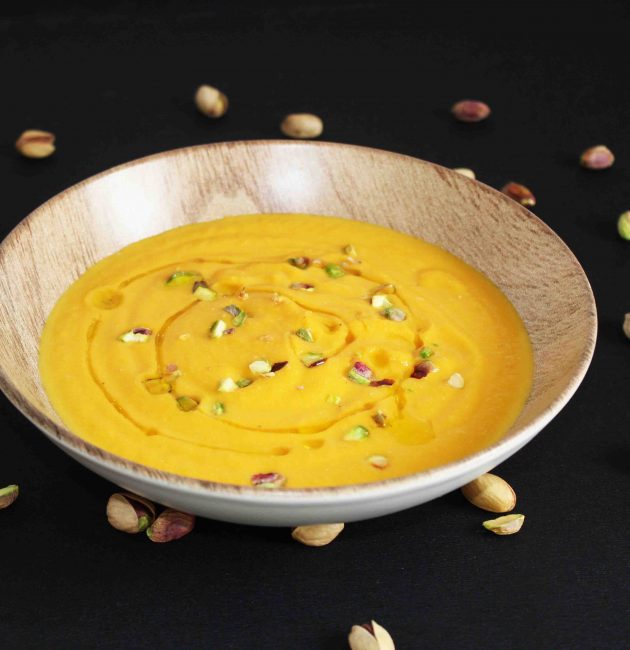 crema de calabaza y zanahoria