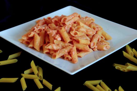 macarrones con bacalao