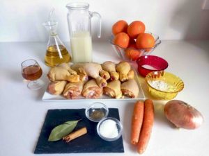 ingredientes pollo a la naranja