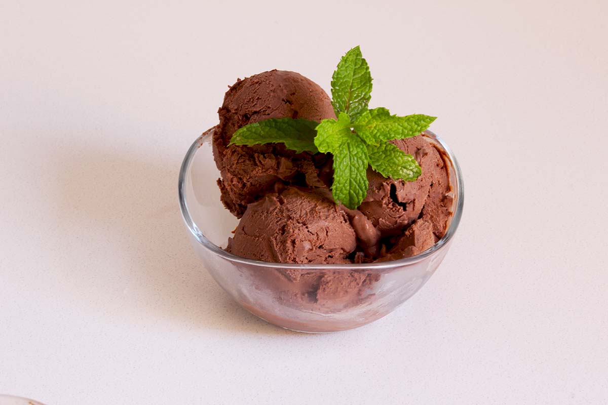 helado de chocolate casero