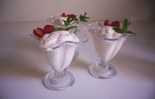 mousse de fresa