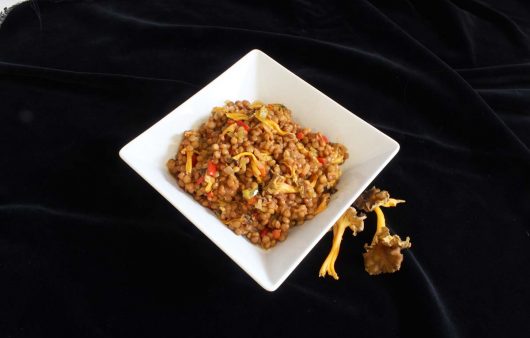 lentejas con setas y verduras