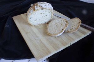 rebanada de pan de payés sin gluten