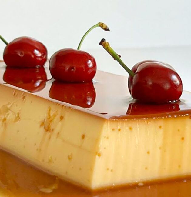 flan de leche condensada y huevo al baño maría