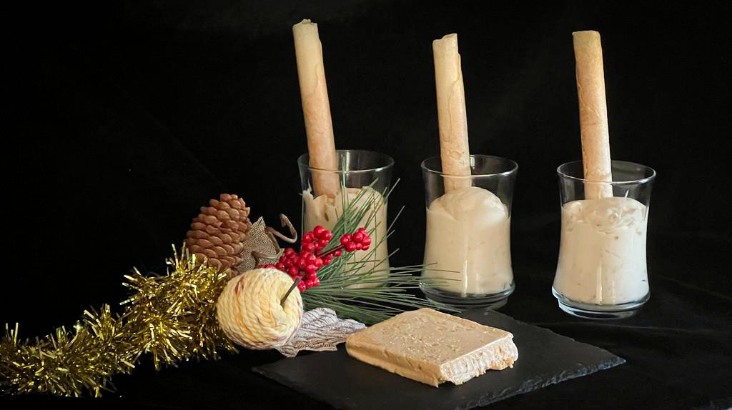 mousse de turrón de jijona sin gluten