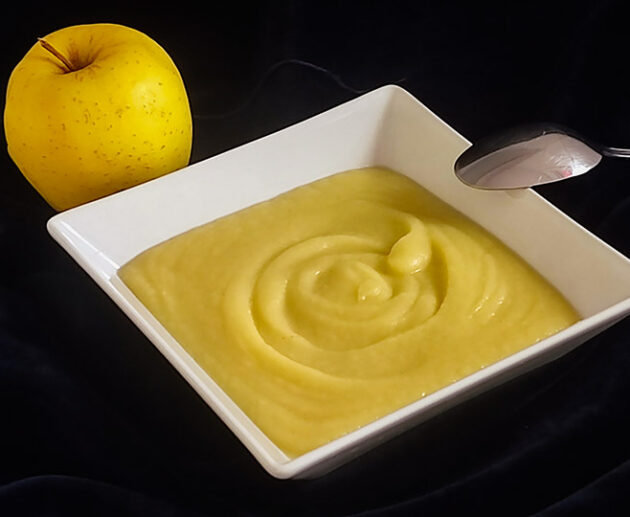 puré de manzana para acompañar