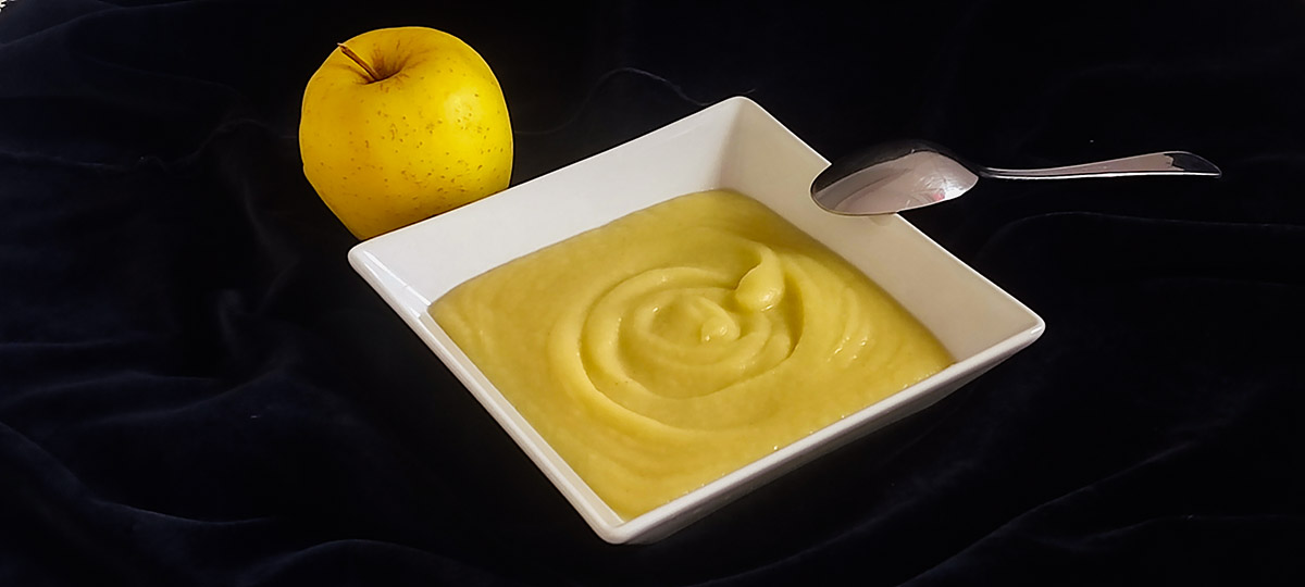 puré de manzana para acompañar