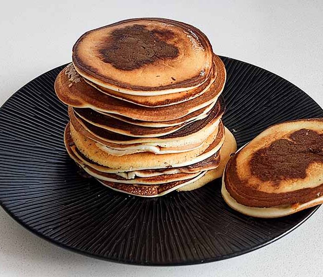 tortitas sin gluten elaboradas con claras de huevo sobrantes