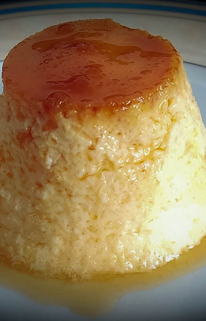 flan de huevo en aifryer sin gluten
