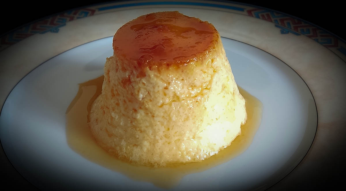 flan de huevo en aifryer sin gluten